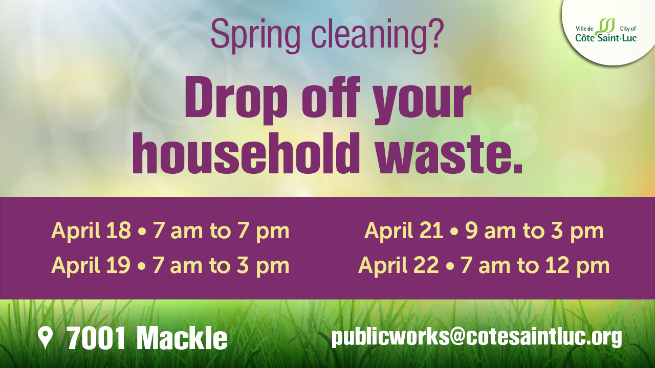 Spring Cleaning Drop-off: Extended Hours